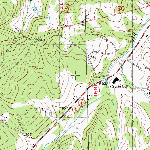 Topographic Map of Star Mine Dam, MO