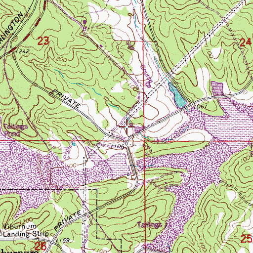 Topographic Map of Queen Mary Pond, MO