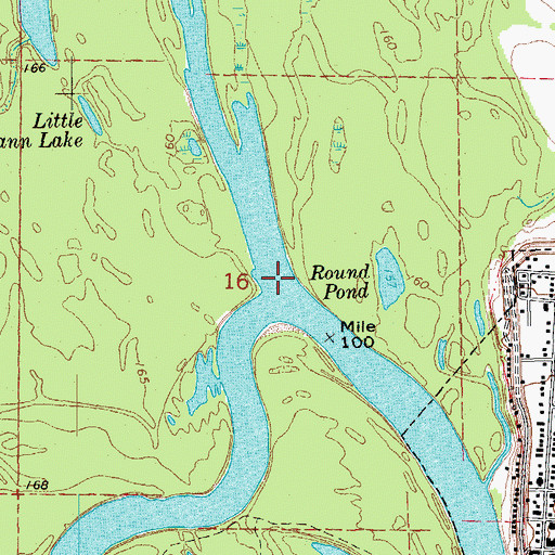 Topographic Map of Cache River, AR