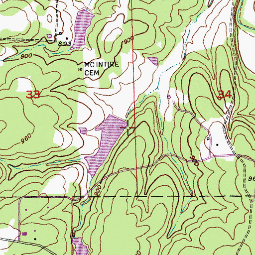 Topographic Map of Frerichs Section 22 Lake Dam, MO