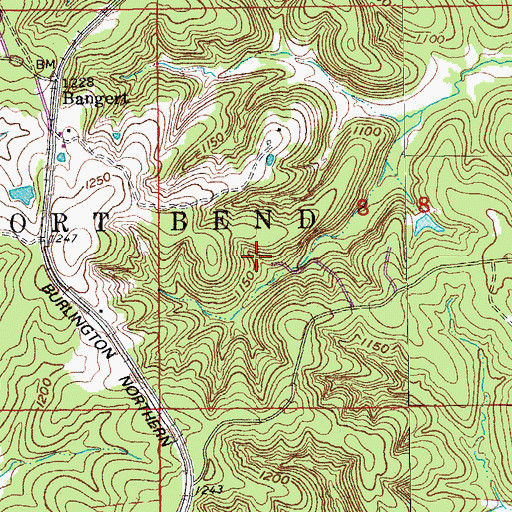 Topographic Map of Metzger Dam, MO