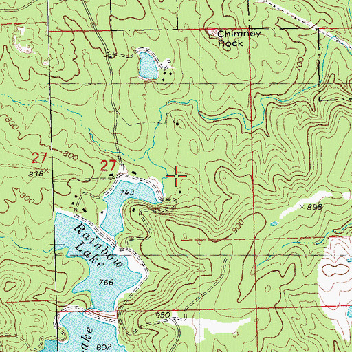 Topographic Map of Lake Kal-Tatri, MO