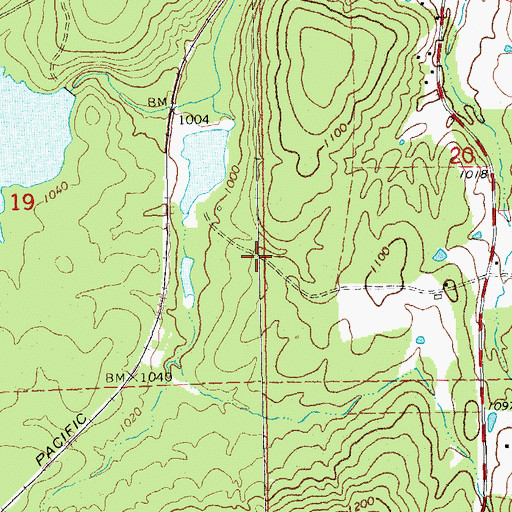 Topographic Map of Black Upper Lake Dam, MO