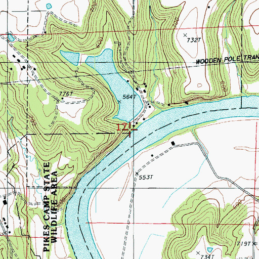 Topographic Map of Graessle-Rockers Lake Dam, MO