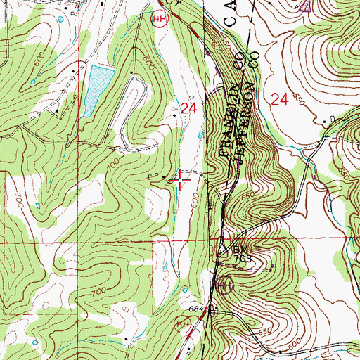 Topographic Map of Von Der Rosa Number 2 Reservoir, MO