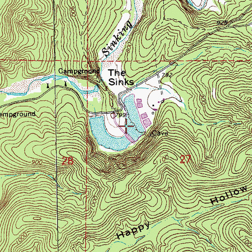 Topographic Map of George Hellmuth Upper Dam, MO