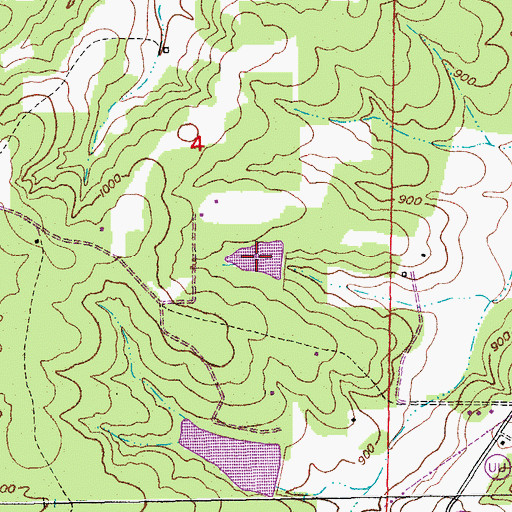 Topographic Map of Holmstrom North Lake, MO