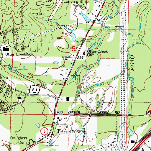 Topographic Map of Callagahan Branch, AR