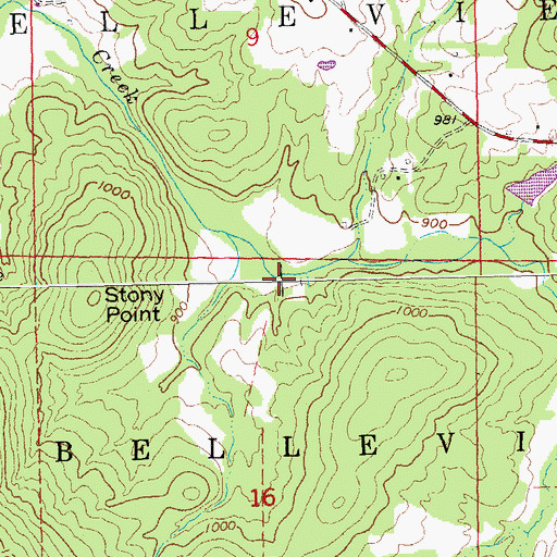 Topographic Map of Hill View Lake Dam South, MO