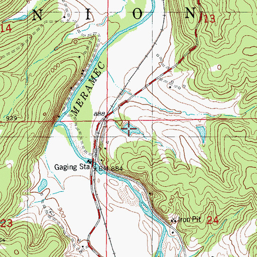Topographic Map of Ploch Lake, MO