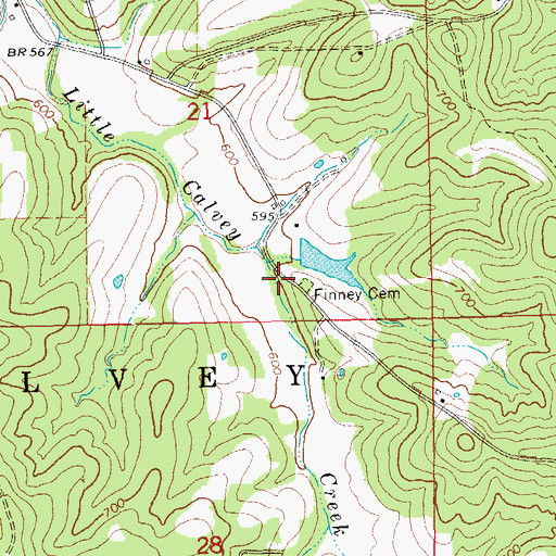 Topographic Map of Watters Lake Dam, MO