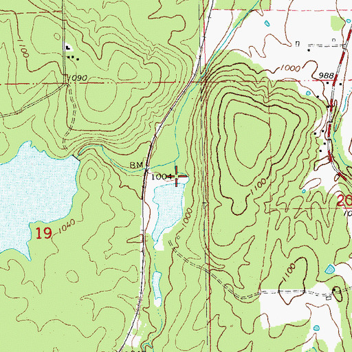 Topographic Map of Black Lower Lake Dam, MO