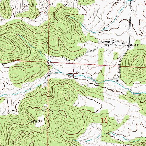 Topographic Map of Schnelle Lake Dam, MO