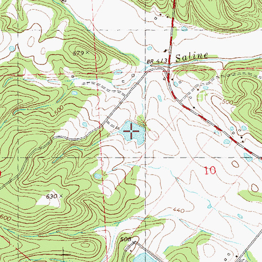 Topographic Map of Kisco Lake, MO