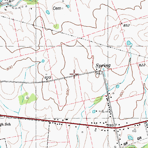 Topographic Map of John Bollinger Number 1 Dam, MO
