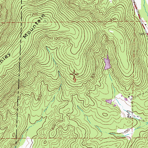 Topographic Map of Rothwell Ranch Lake, MO