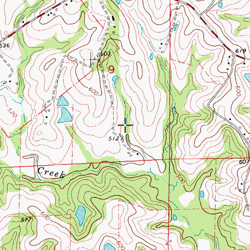 Topographic Map of Poepsel Farm Lake Dam, MO