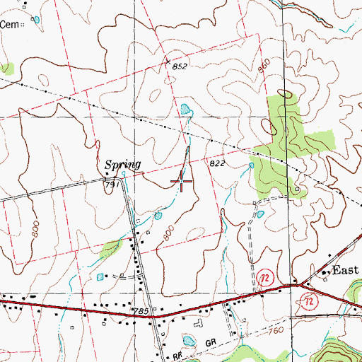 Topographic Map of John Bollinger Number 2 Dam, MO