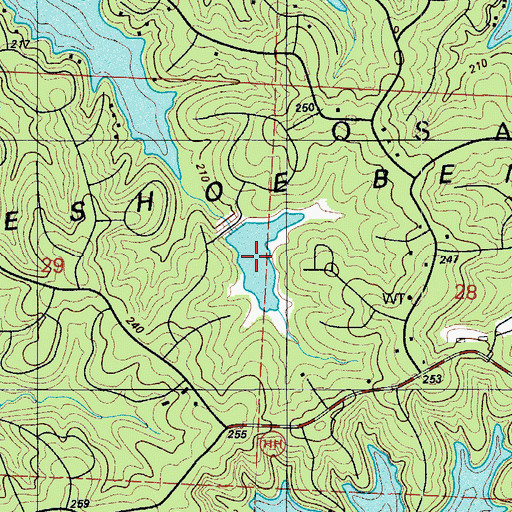 Topographic Map of Good Oak Lake, MO