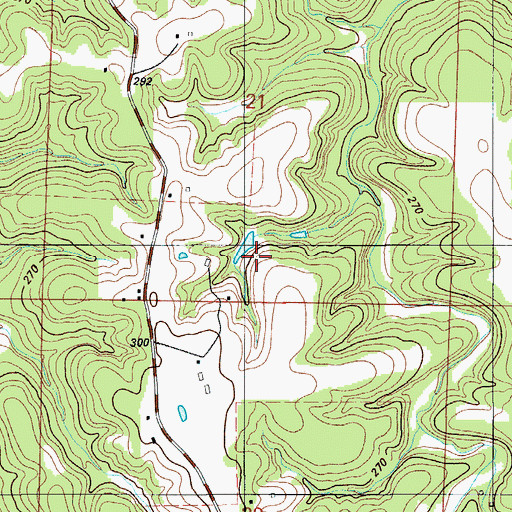 Topographic Map of Steinberg Lake Dam, MO