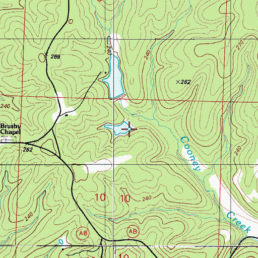 Topographic Map of Jackson and Keller Trust Lake South Dam, MO