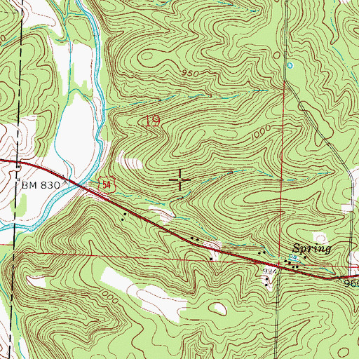 Topographic Map of Carpenter Lake Dam, MO
