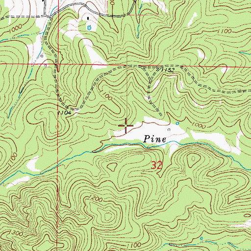 Topographic Map of Mallow Lake Dam, MO