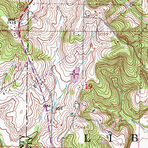 Topographic Map of Lake Armistead, MO