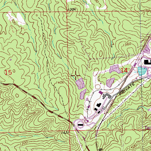 Topographic Map of Amax Impoundment A Dam, MO