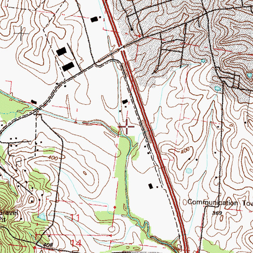 Topographic Map of Juden Dam, MO