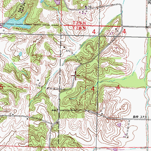 Topographic Map of Eftink Dam, MO