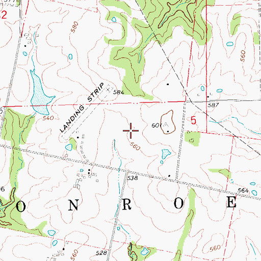Topographic Map of Highview Post Office (historical), MO