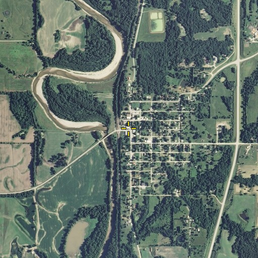 Aerial/Satellite Image of Spickard Post Office, MO