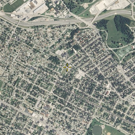 Aerial/Satellite Image of De Andreis High School, MO
