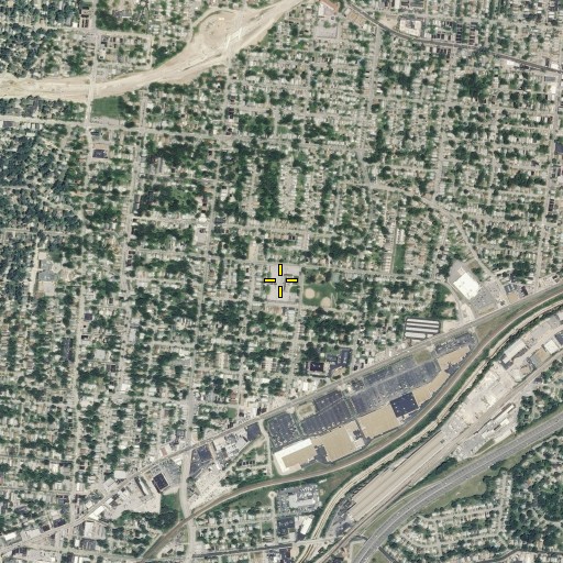 Aerial/Satellite Image of Franz Square, MO