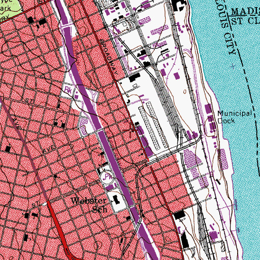 Topographic Map of Eden Church, MO