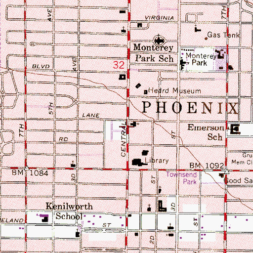 Topographic Map of Arizona Academy of Science and Technology, AZ