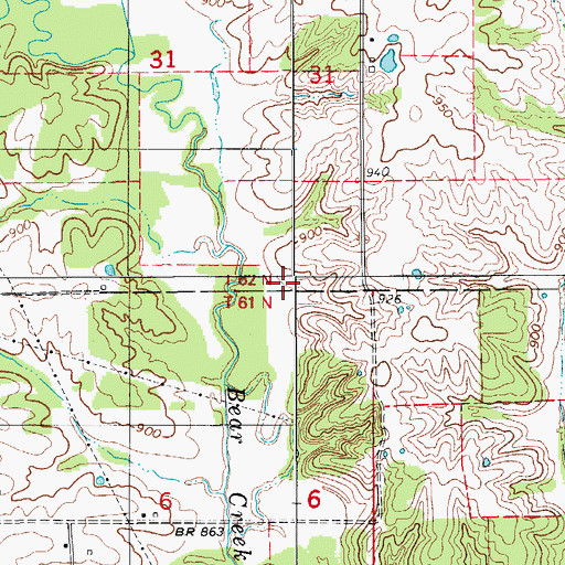Topographic Map of Wyaconda Hills, MO