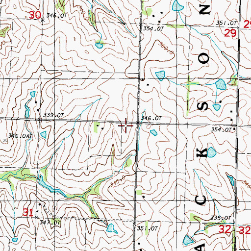 Topographic Map of Ezcelsior School, MO