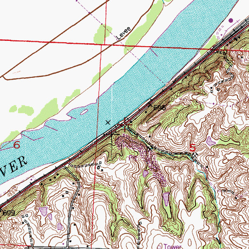 Topographic Map of Macedonia School (historical), MO
