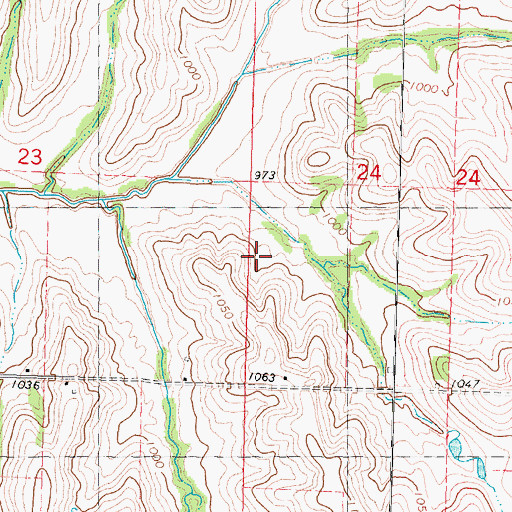 Topographic Map of Township of Polk, MO