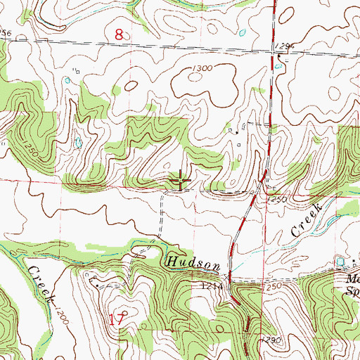 Topographic Map of Township of Capps Creek, MO