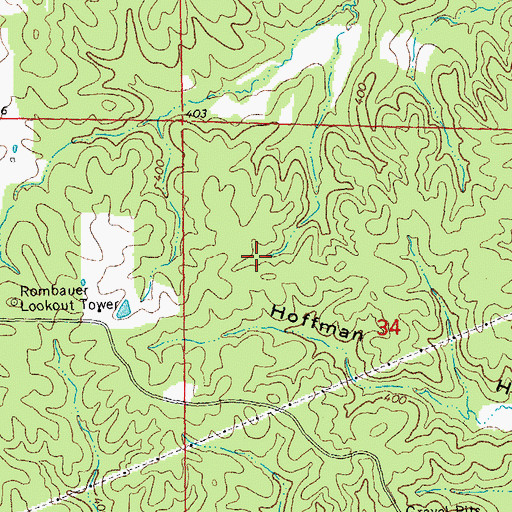 Topographic Map of Township of Saint Francois, MO