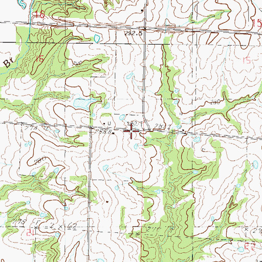 Topographic Map of Township of Kidder, MO