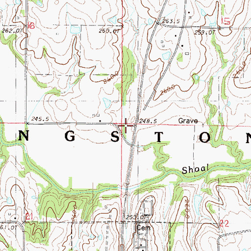 Topographic Map of Township of Kingston, MO