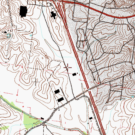 Topographic Map of Township of Cape Girardeau, MO