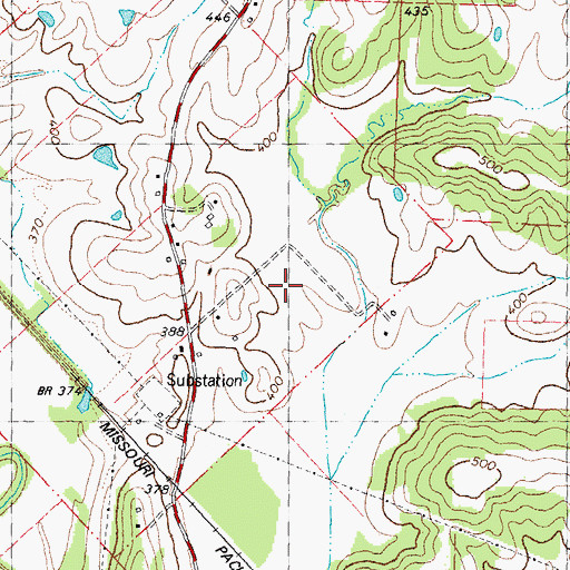 Topographic Map of Township of Liberty, MO