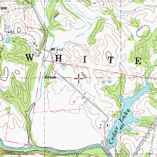 Topographic Map of Township of Whitewater, MO
