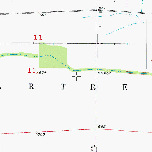 Topographic Map of Township of Sugartree, MO