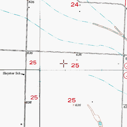 Topographic Map of Township of Bowling Green, MO